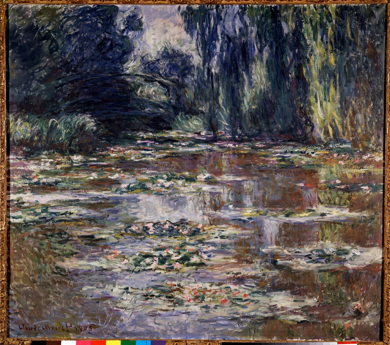 Minyon pont a Giverny Tablosu, Claude Monet (1840-1926) 1905 Güneş. 0,9x1 m Özel koleksiyon - Giverny