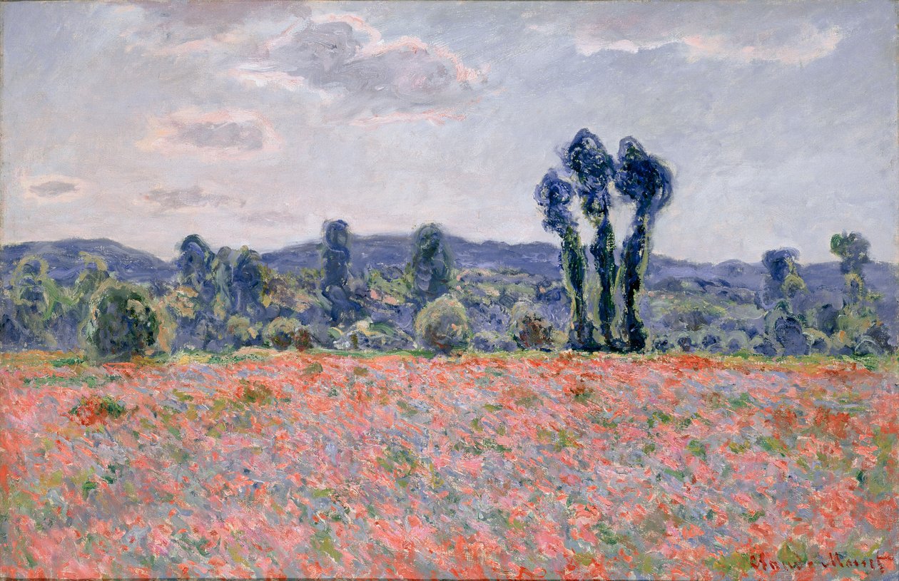 Haşhaş Tarlası, 1890 dolayları (tuval üzerine yağlı boya) by Claude Monet