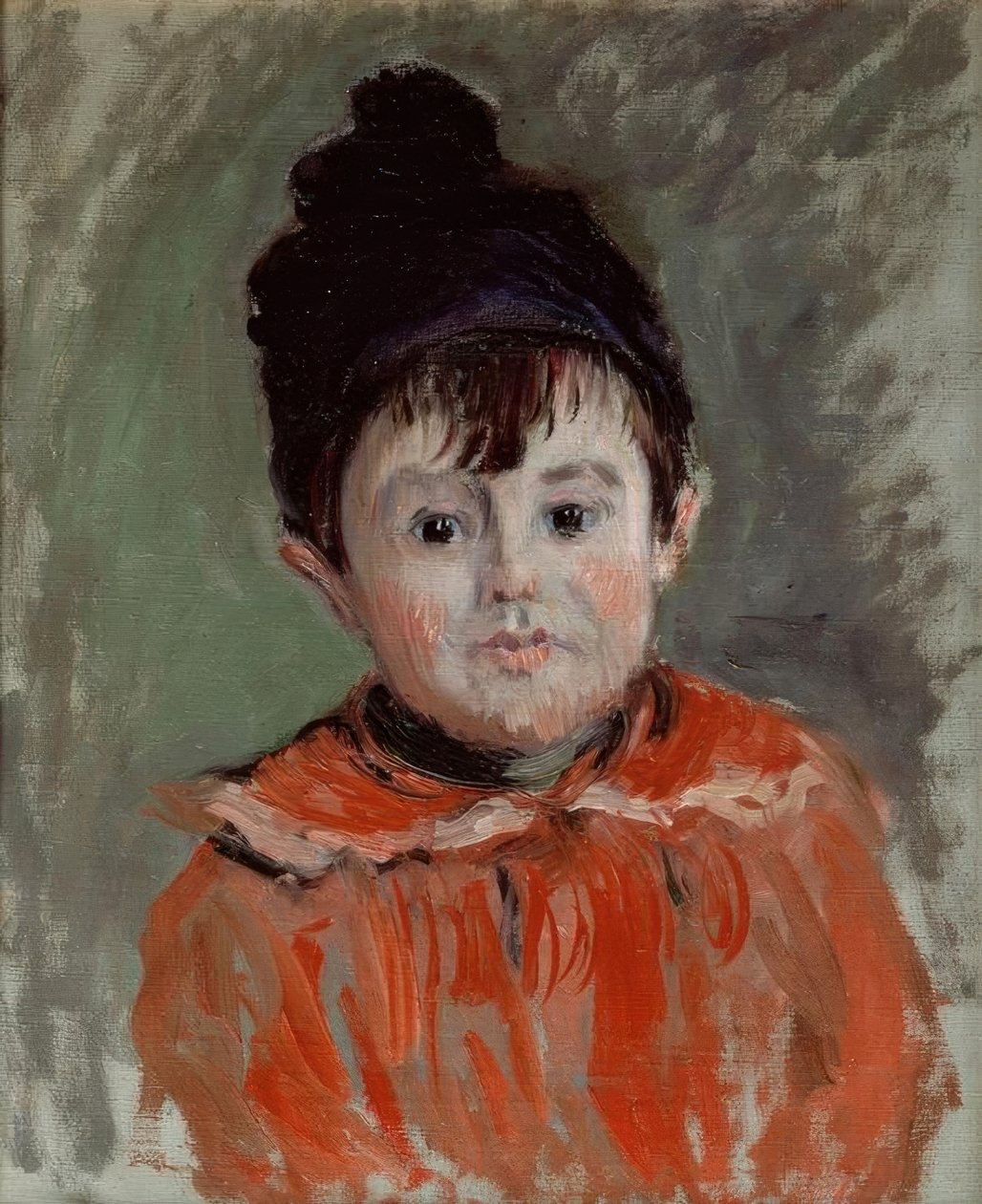 Ponponlu şapkalı Michel portresi by Claude Monet