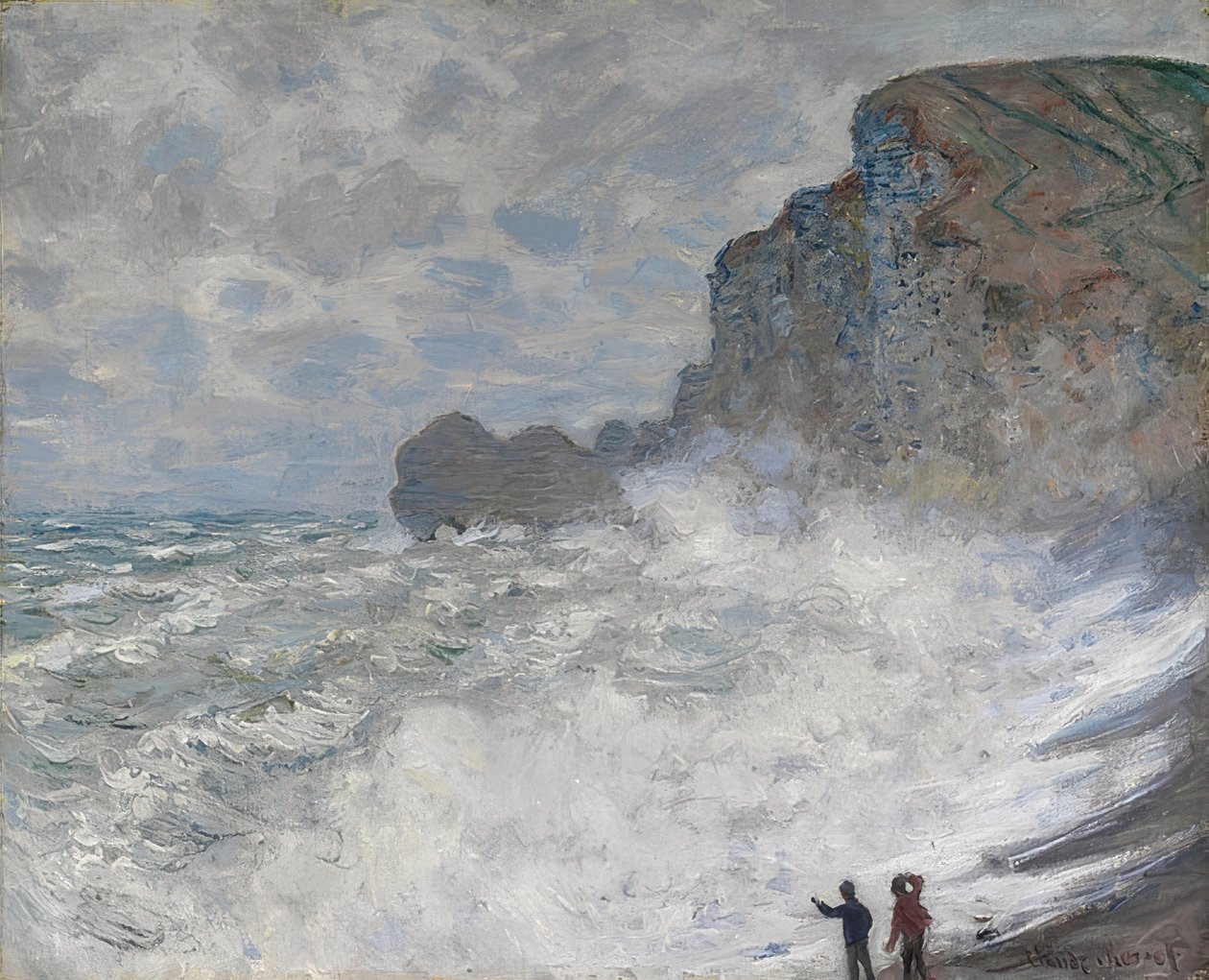 Rauhes Wetter, Etretat