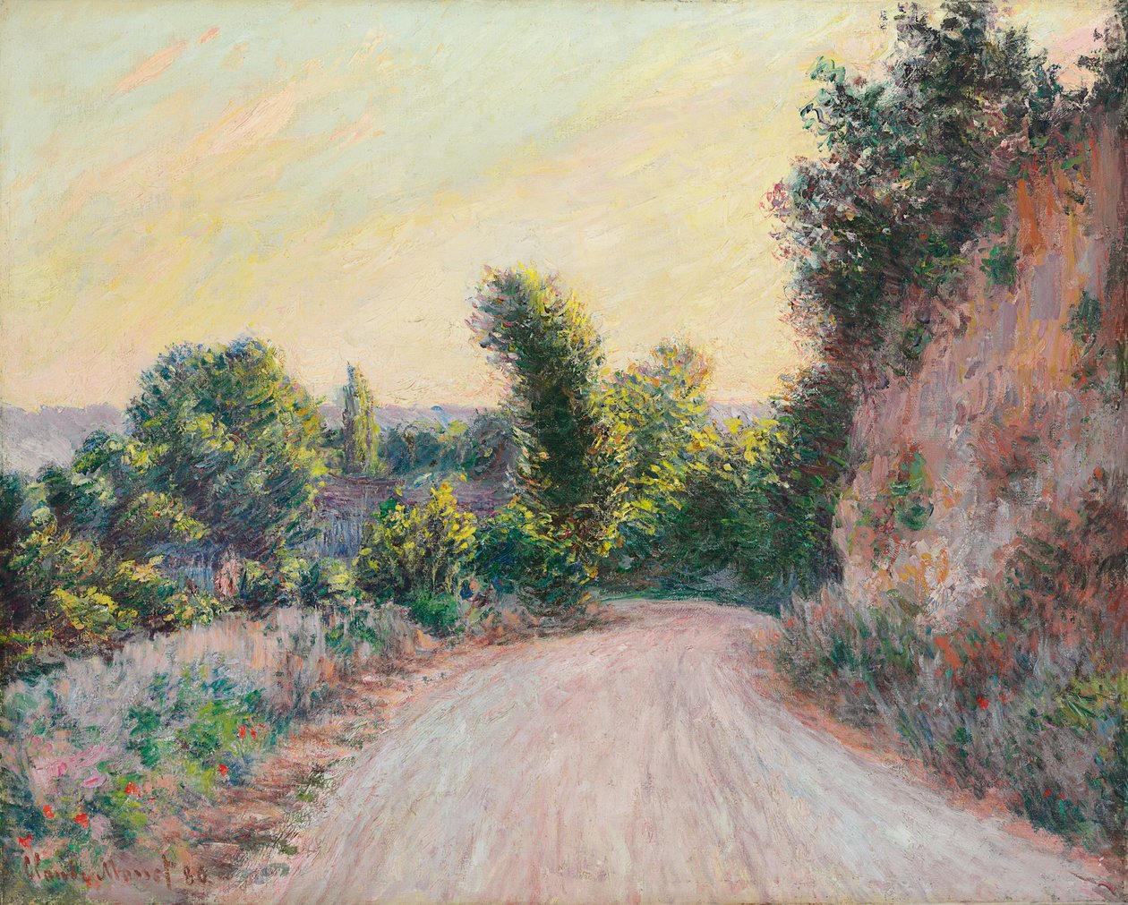 Yol; Chemin, 1885 by Claude Monet