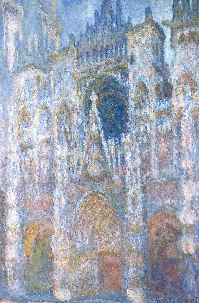Rouen Katedrali, Blue Harmony, Sabah Güneşi, 1894 by Claude Monet