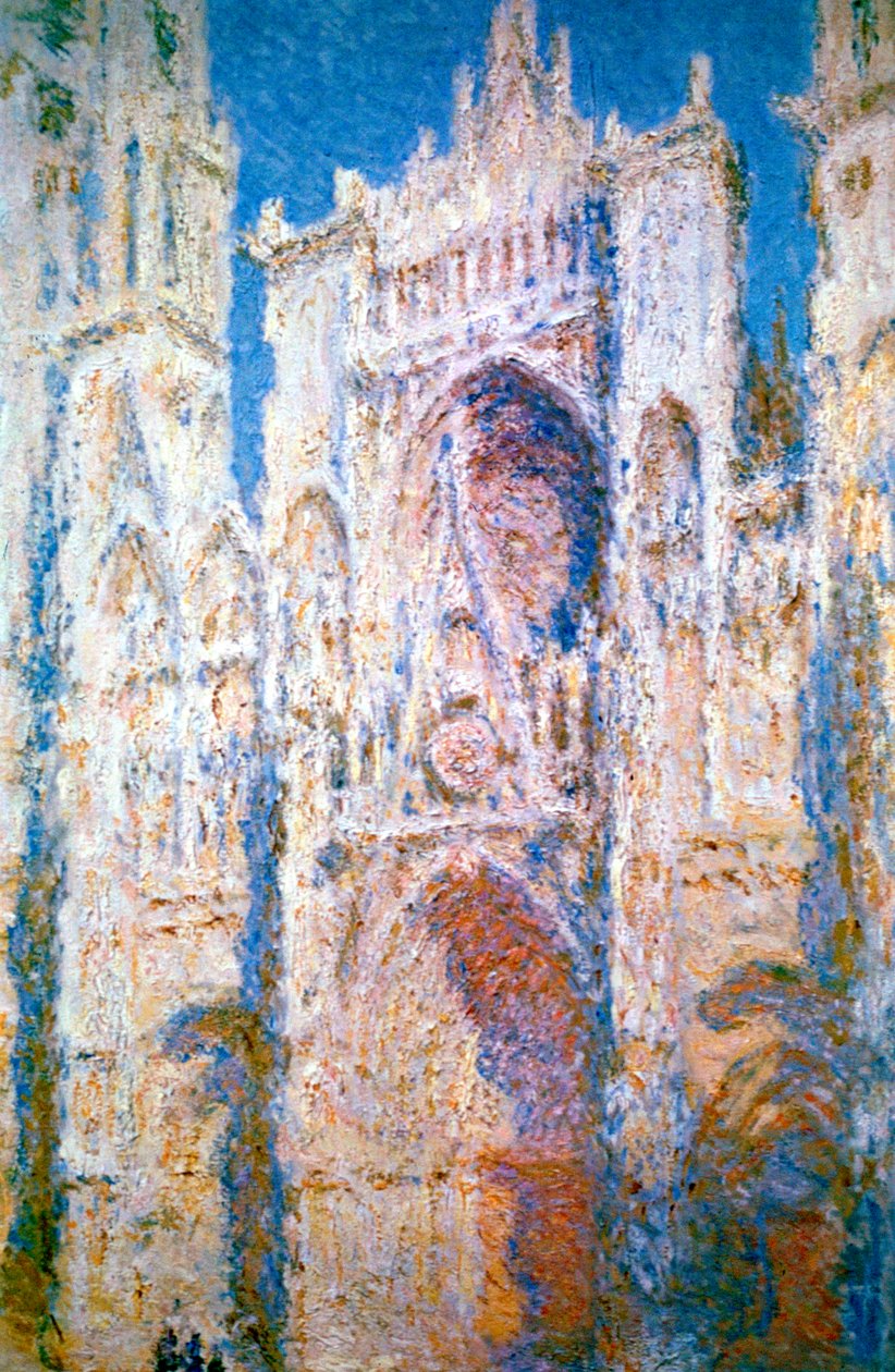 Rouen Katedrali, Mavi ve Altındaki Uyum, 1894 by Claude Monet