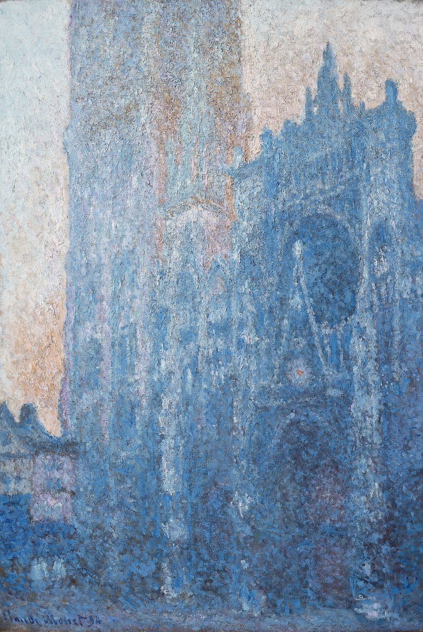 Rouen Katedrali, Portal, Sabah Işığı by Claude Monet