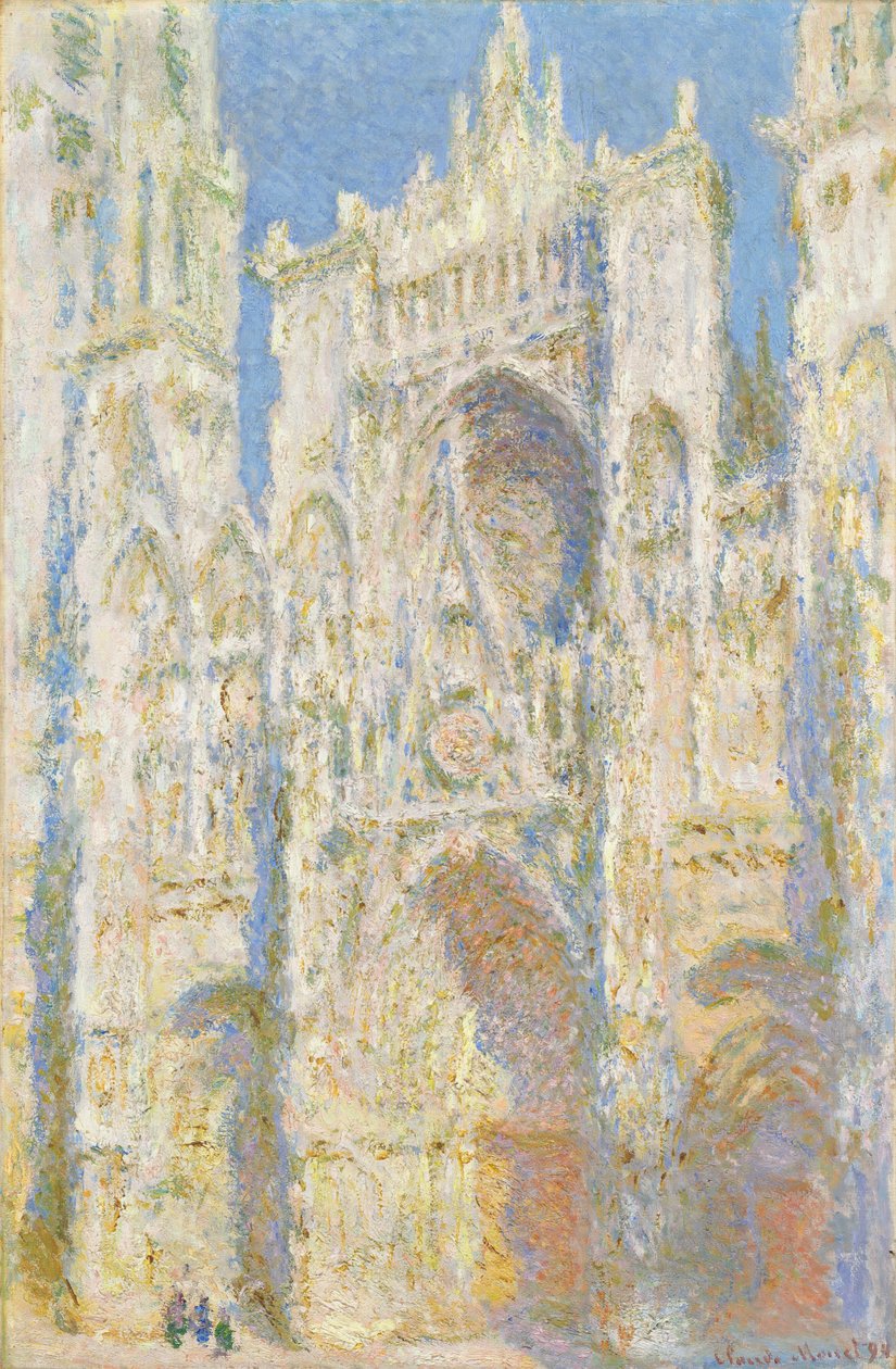 Rouen Katedrali, Batı Cephesi, Güneş Işığı by Claude Monet