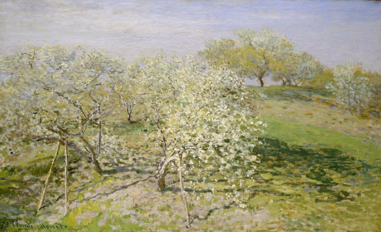 Bahar (Çiçek Açmış Meyve Ağaçları), 1873 by Claude Monet