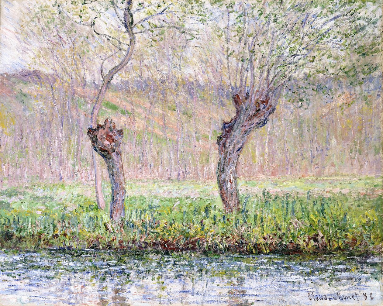 Bahar, Söğütler, 1885 by Claude Monet