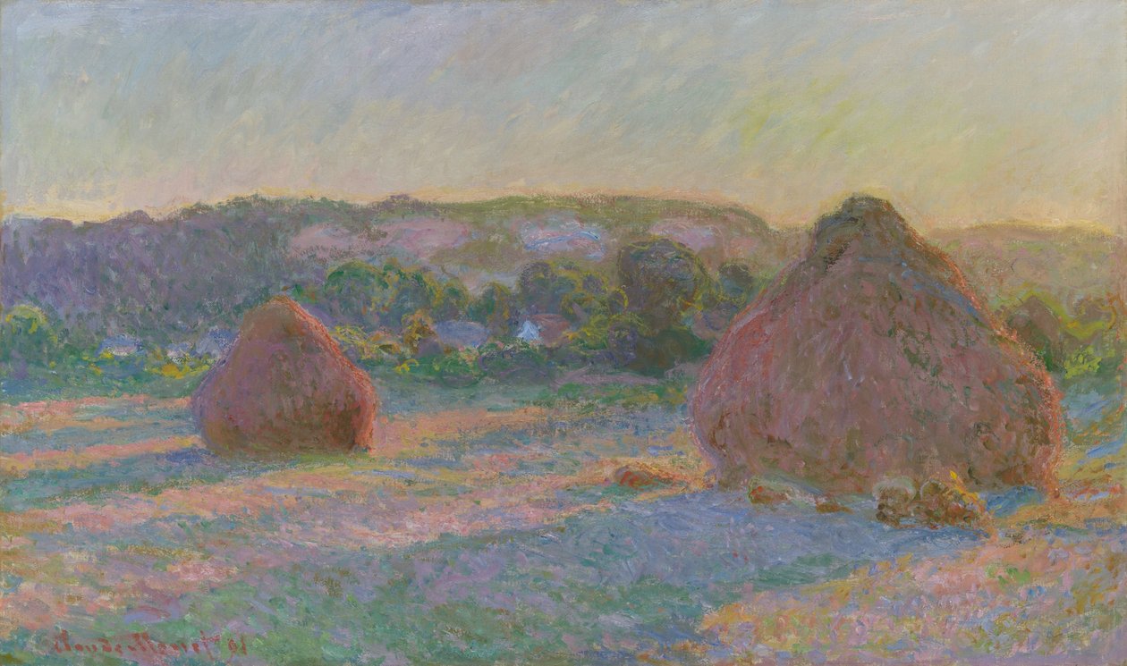 Buğday Yığınları (Yaz Sonu) by Claude Monet