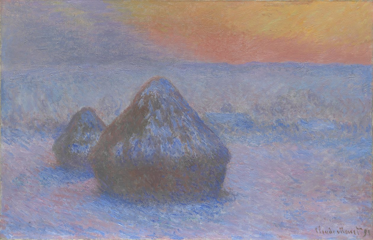 Buğday Yığınları by Claude Monet