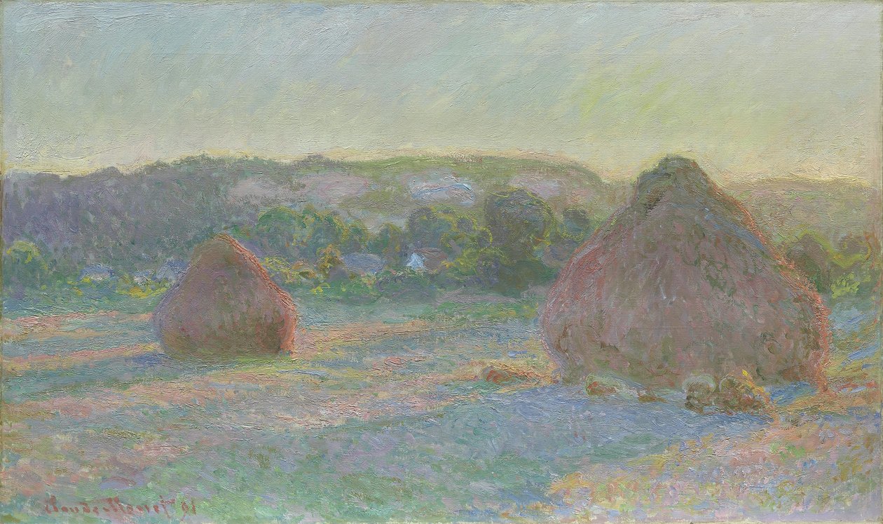 Buğday Yığınları, Yaz Sonu, 1890-91 by Claude Monet