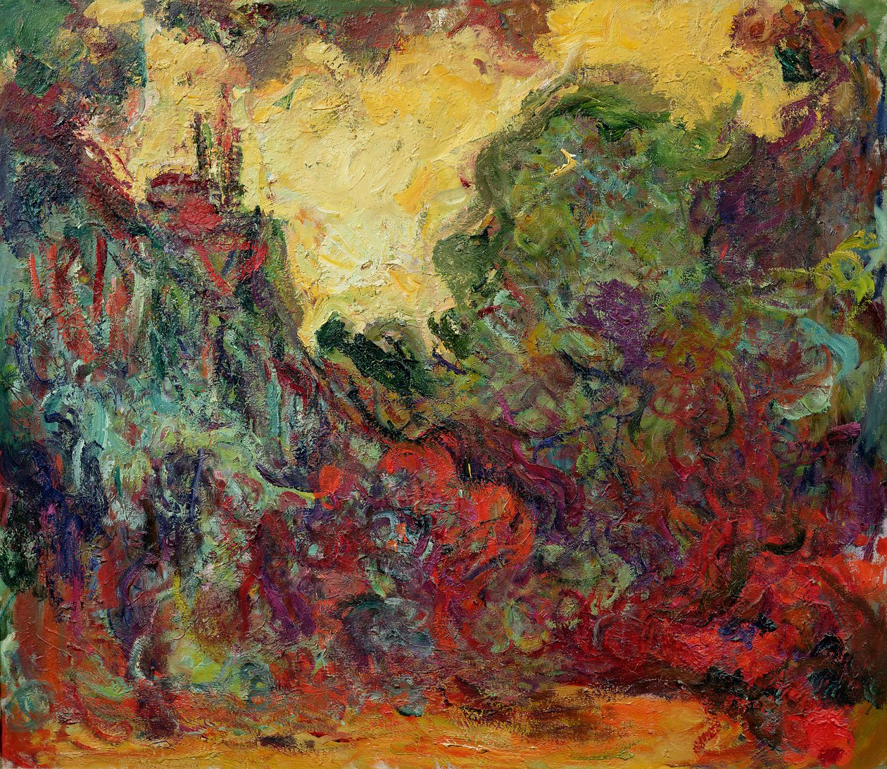 Gül Bahçesinden Sanatçı Evi by Claude Monet