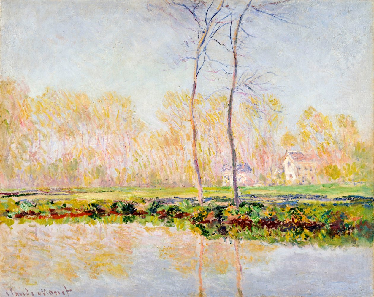 Giverny'deki Epte Nehri'nin Kıyıları, 1887 by Claude Monet
