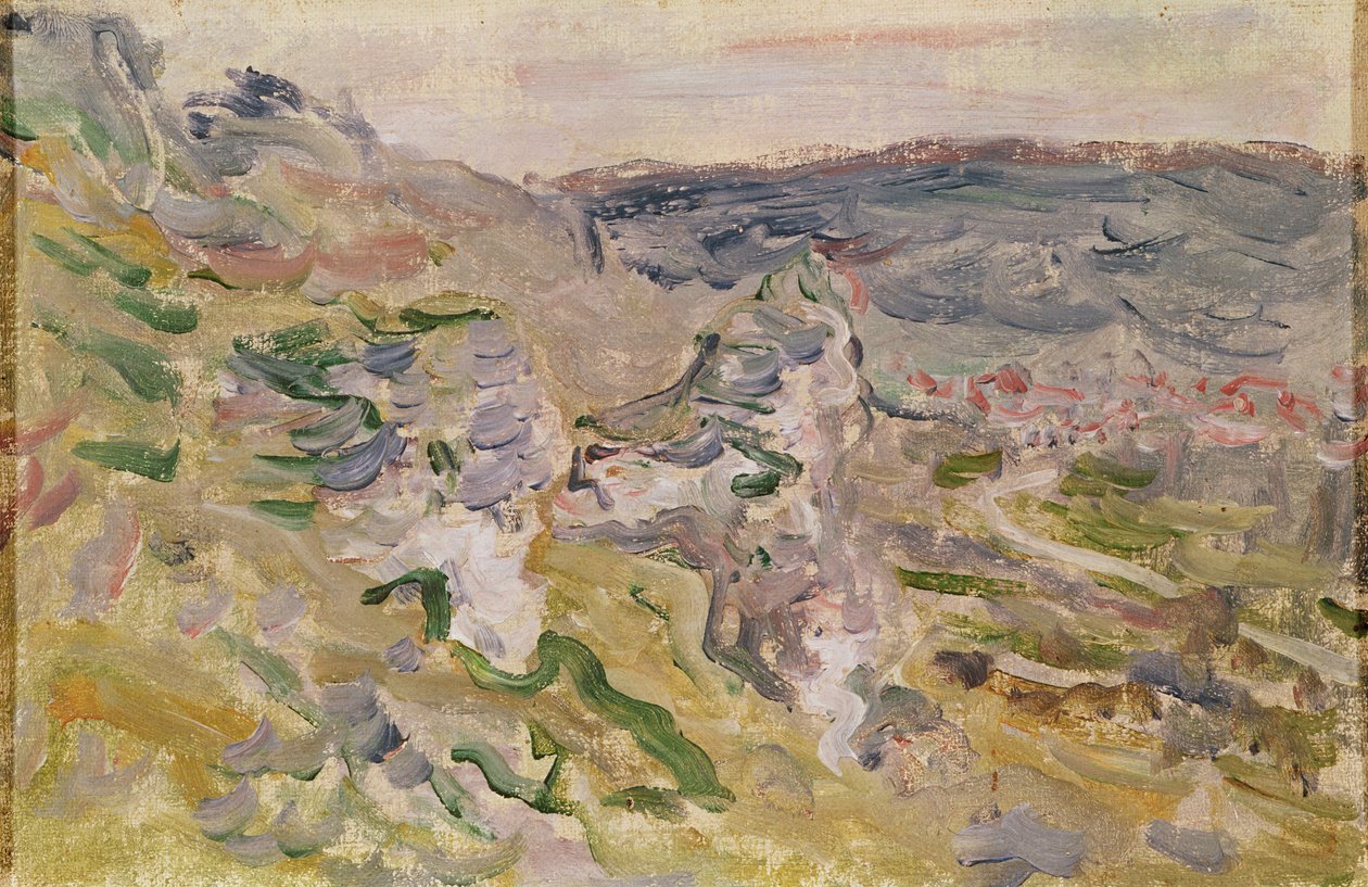 Vétheuil yakınlarındaki Chantemerle Tepeleri, 1881 by Claude Monet