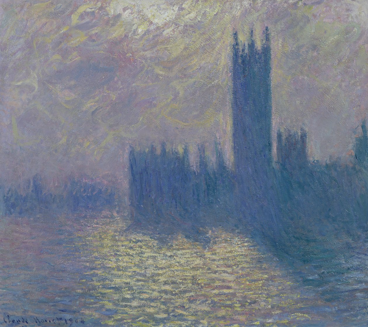 Parlamento Binaları, Fırtınalı Gökyüzü, 1904 by Claude Monet
