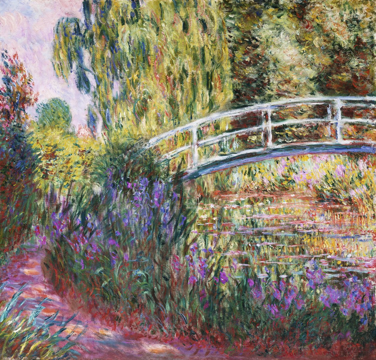 Japon Köprüsü, Nilüferli Gölet by Claude Monet