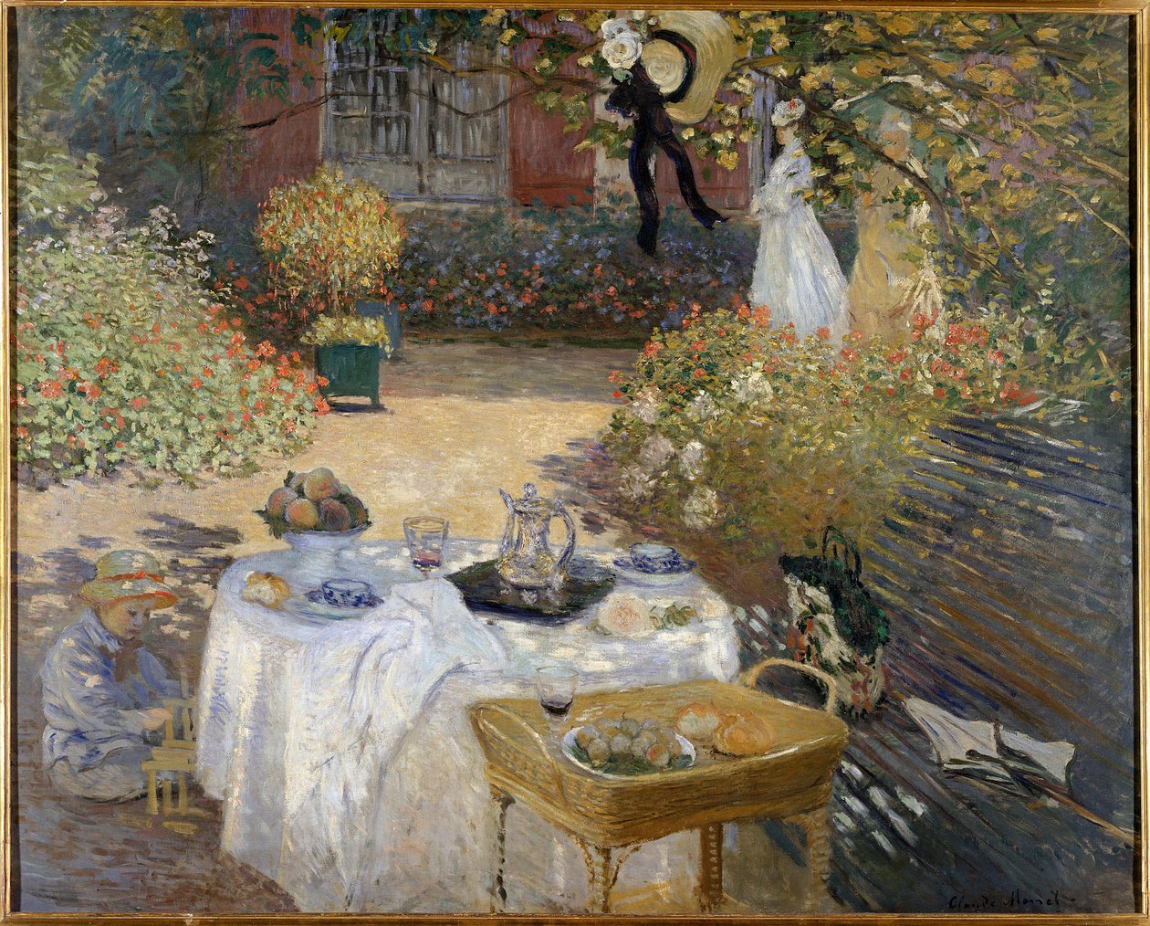 Öğle Yemeği, Monet'nin Argenteuil'deki Bahçesi by Claude Monet