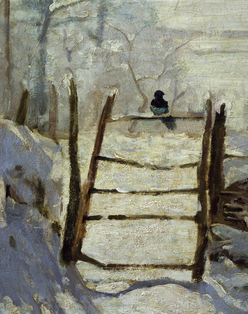 Saksağan (detay) by Claude Monet