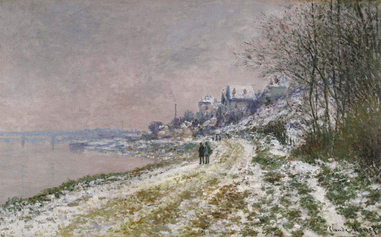 Epinaya Giden Yol, Kar Etkisi, 1875 by Claude Monet