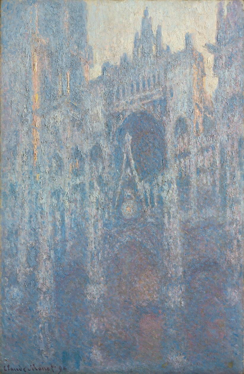 Sabah Işığında Rouen Katedrali Portalı by Claude Monet