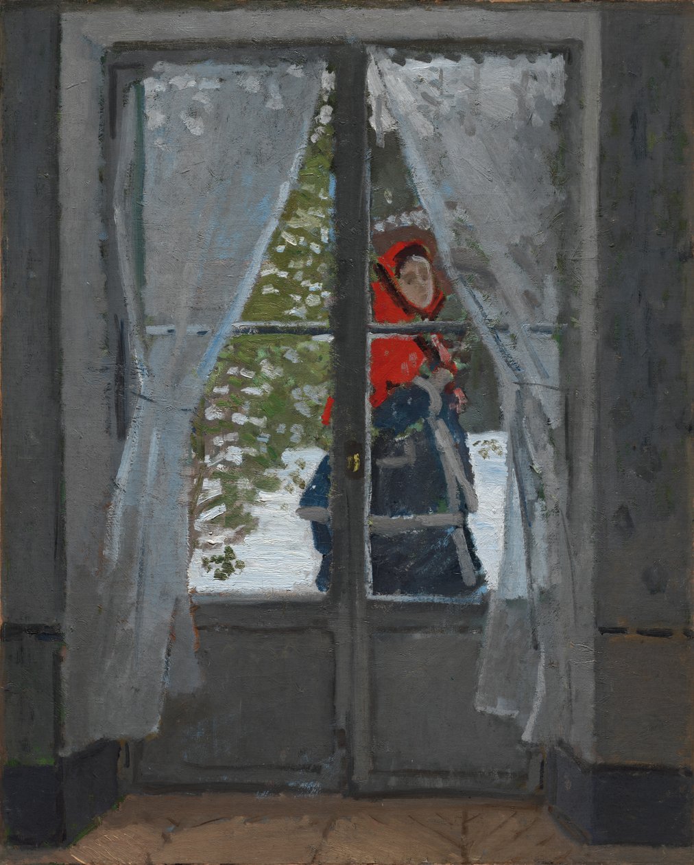 kırmızı fular by Claude Monet