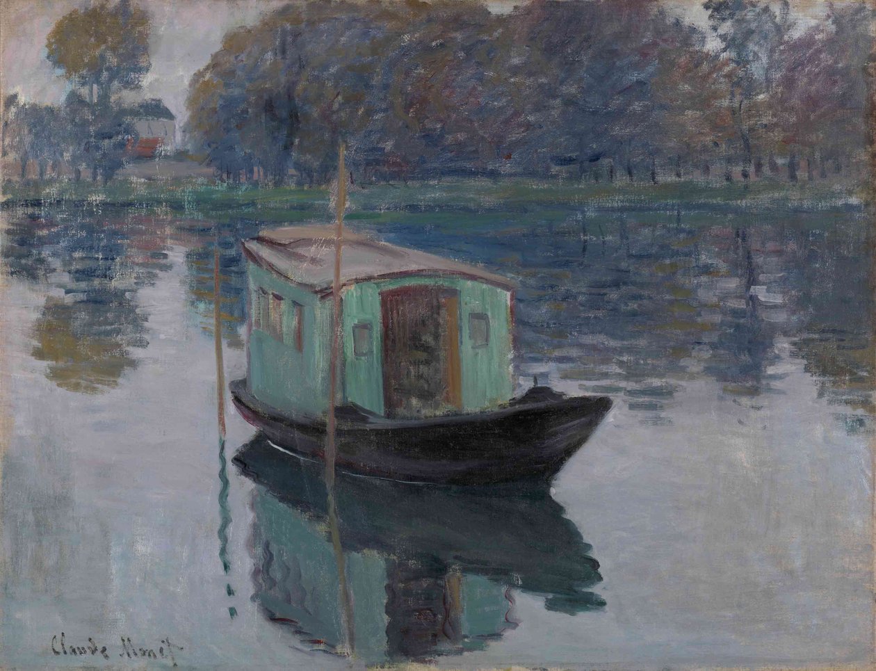 Stüdyo Tekne, 1874 by Claude Monet