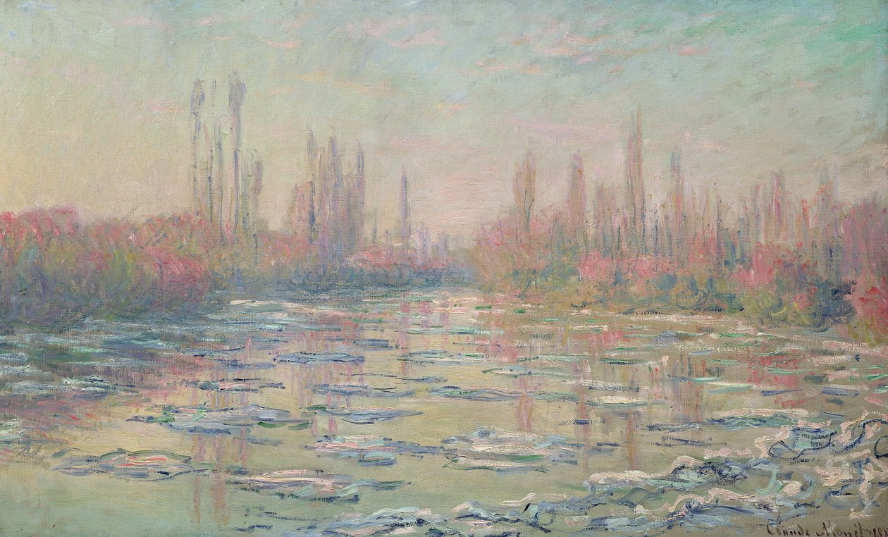 Vetheuil yakınlarındaki Seine Nehri
