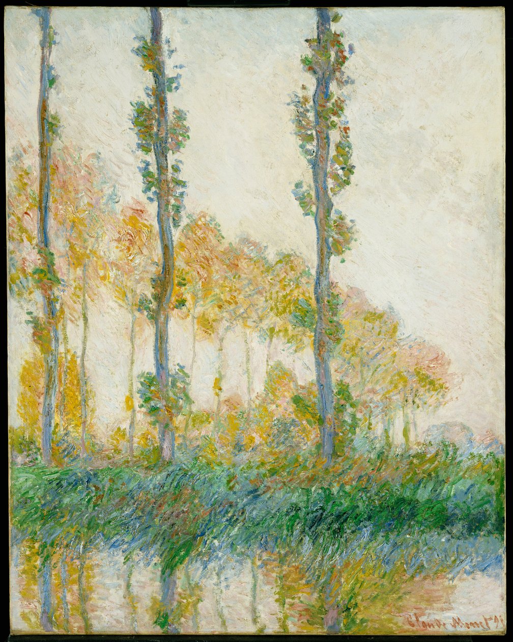 Üç Ağaç, Sonbahar, 1891 by Claude Monet