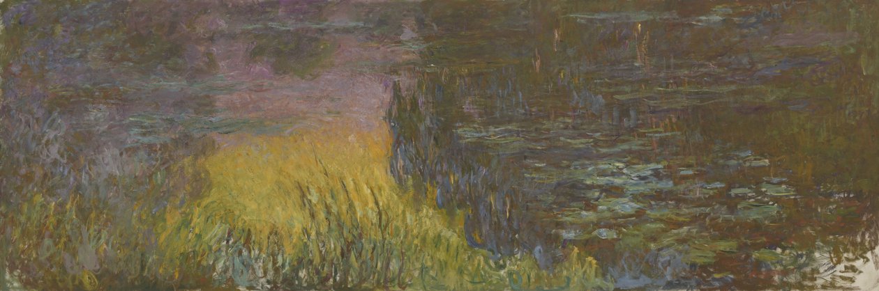 Nilüferler - Batan Güneş, 1914-1926 by Claude Monet