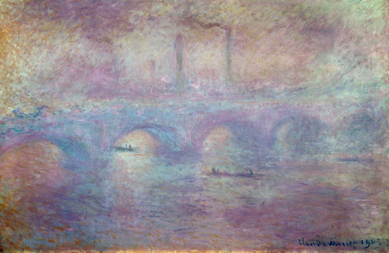 Waterloo Köprüsü, Sis Etkisi, 1903 by Claude Monet