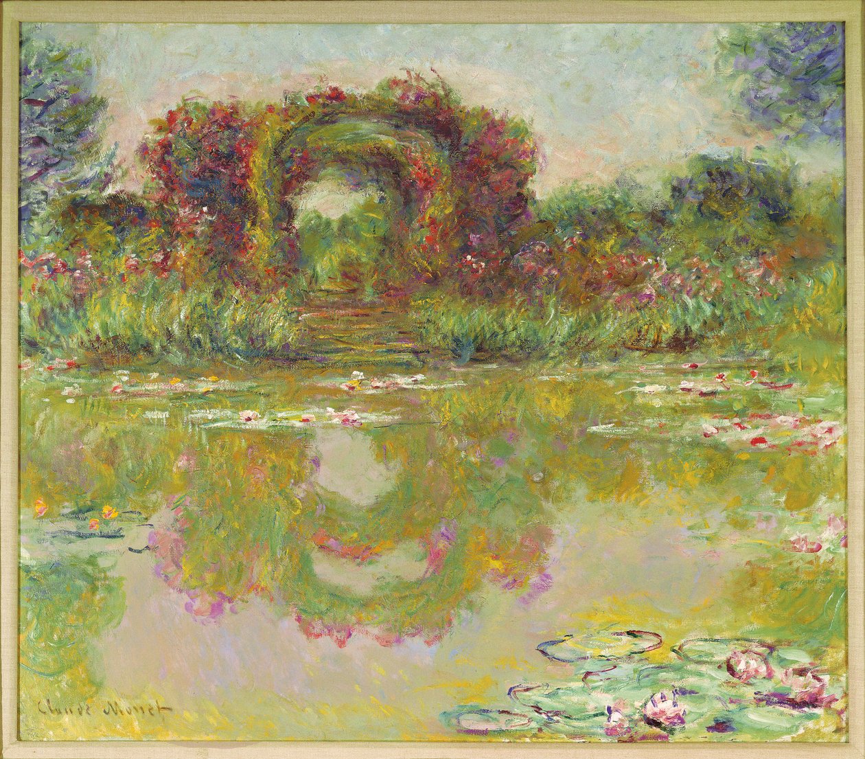 Gül kemerleri, Giverny by Claude Monet