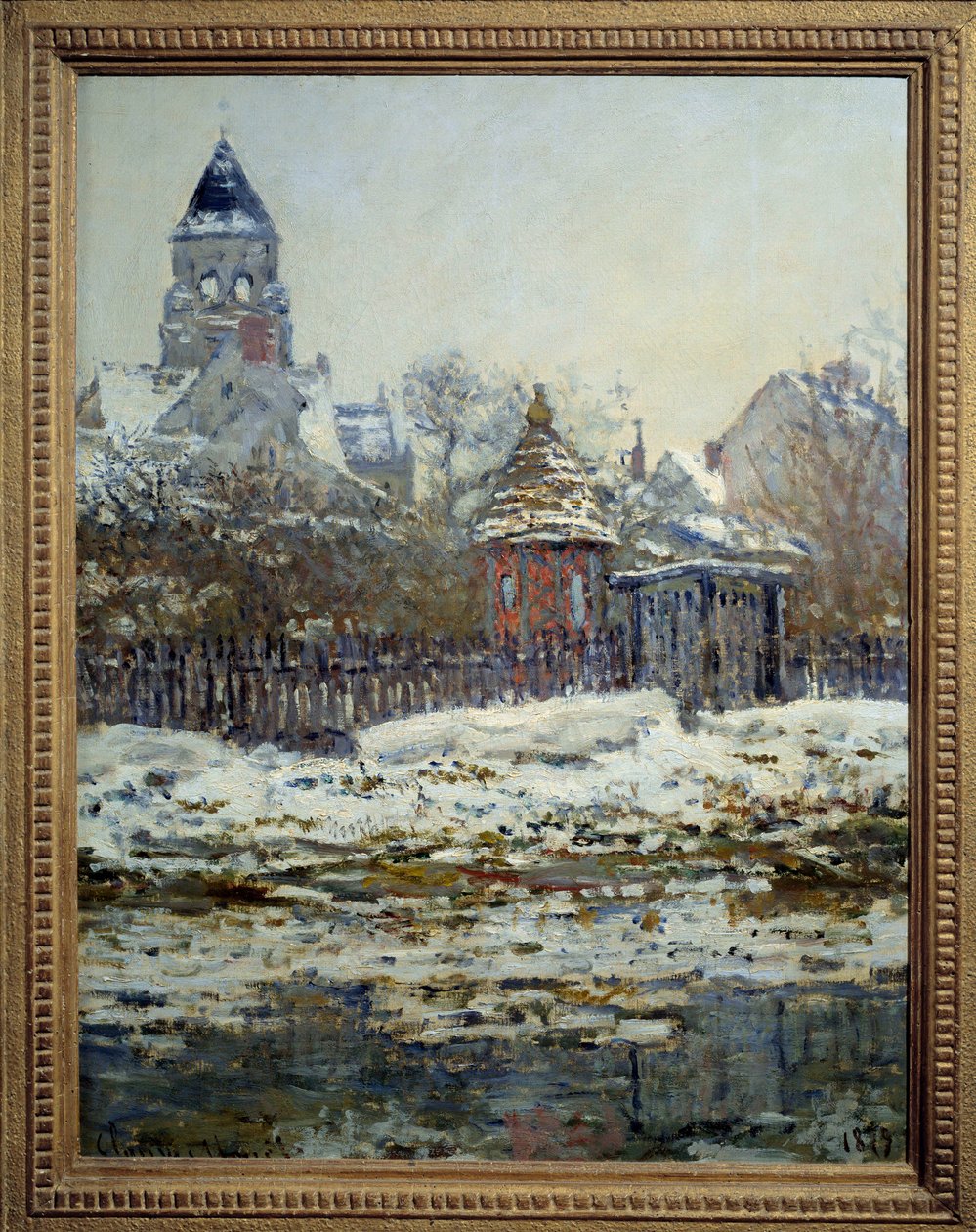 Vetheuil kilisesi. Claude Monet