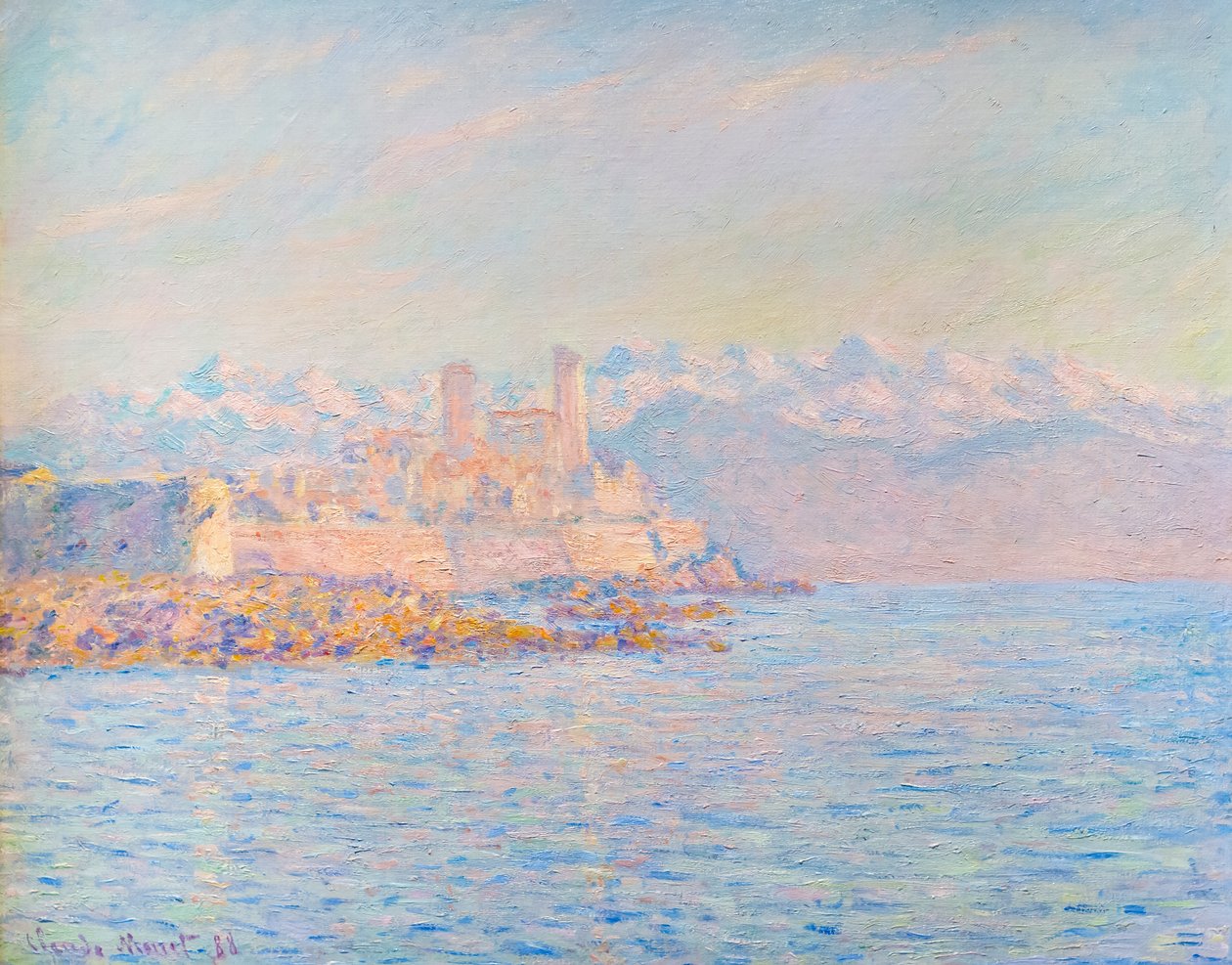 Antibes'teki eski kale by Claude Monet