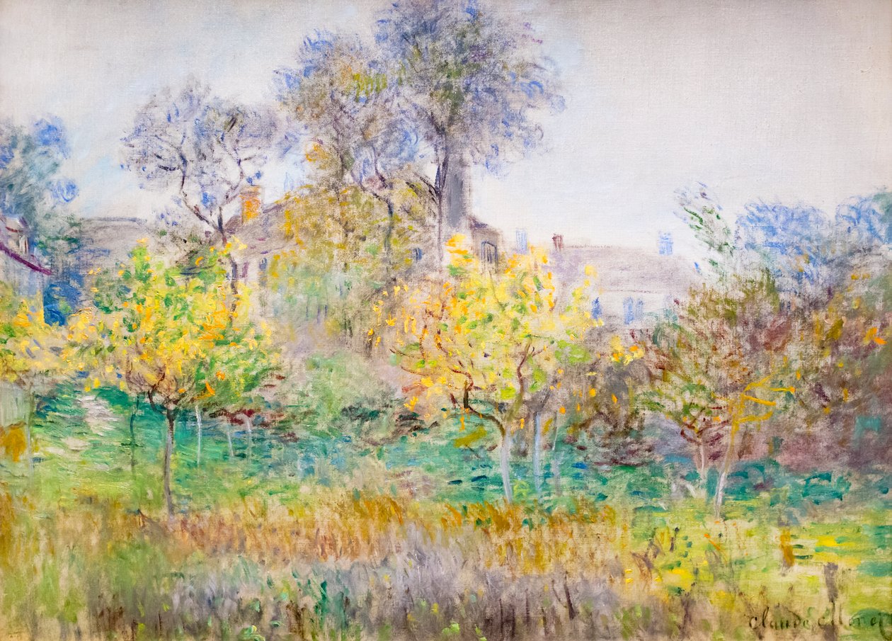 meyve bahçesi, c. 1874 (tuval üzerine yağlı boya) by Claude Monet