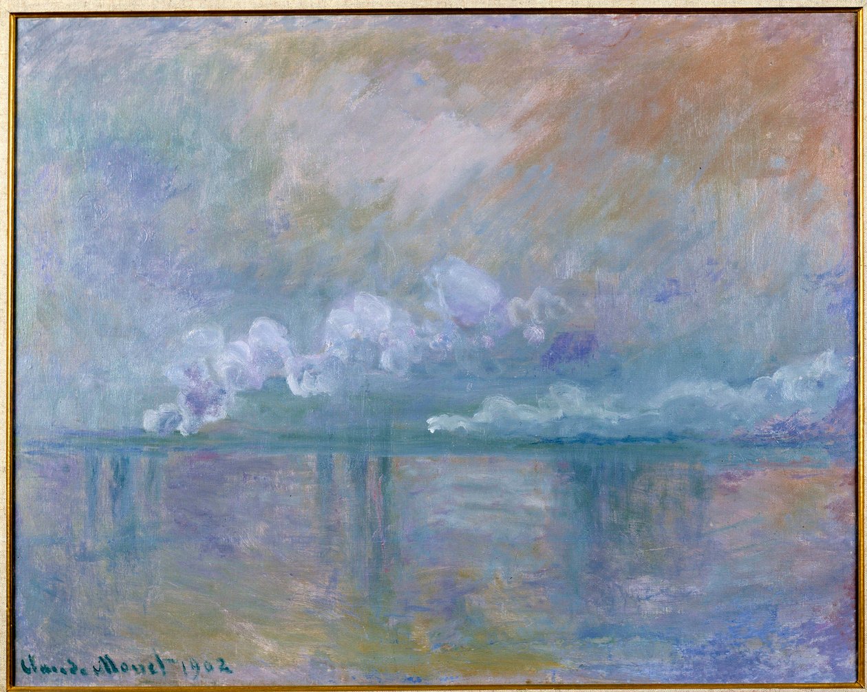 Londra'daki Charing çapraz köprüsünün görünümü by Claude Monet