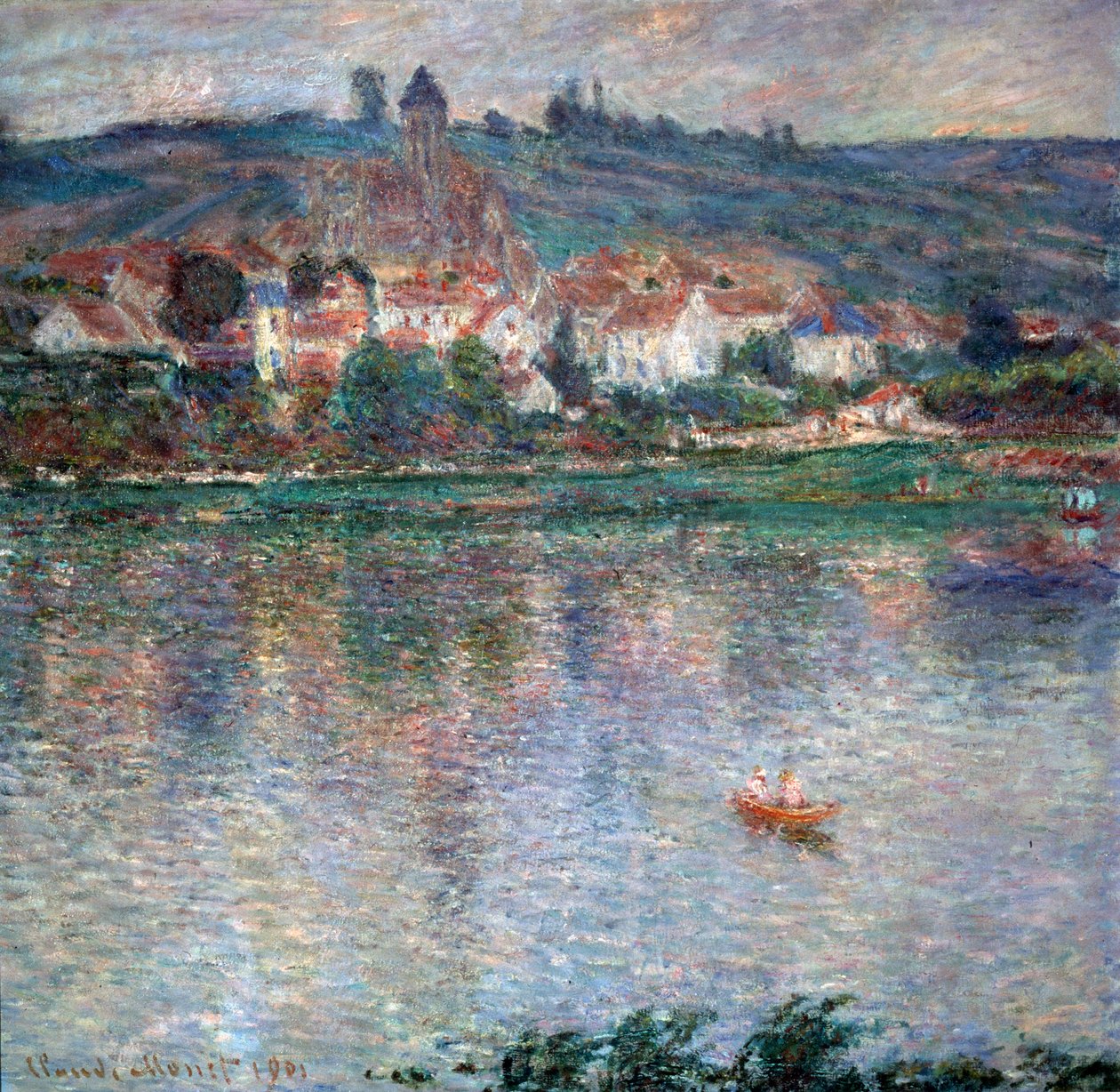 Vétheuil Köyü, 1901 by Claude Monet