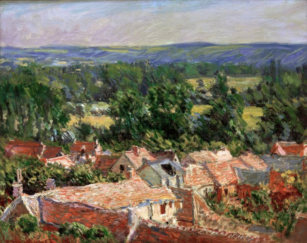 Giverny köyünden bir görünüm by Claude Monet