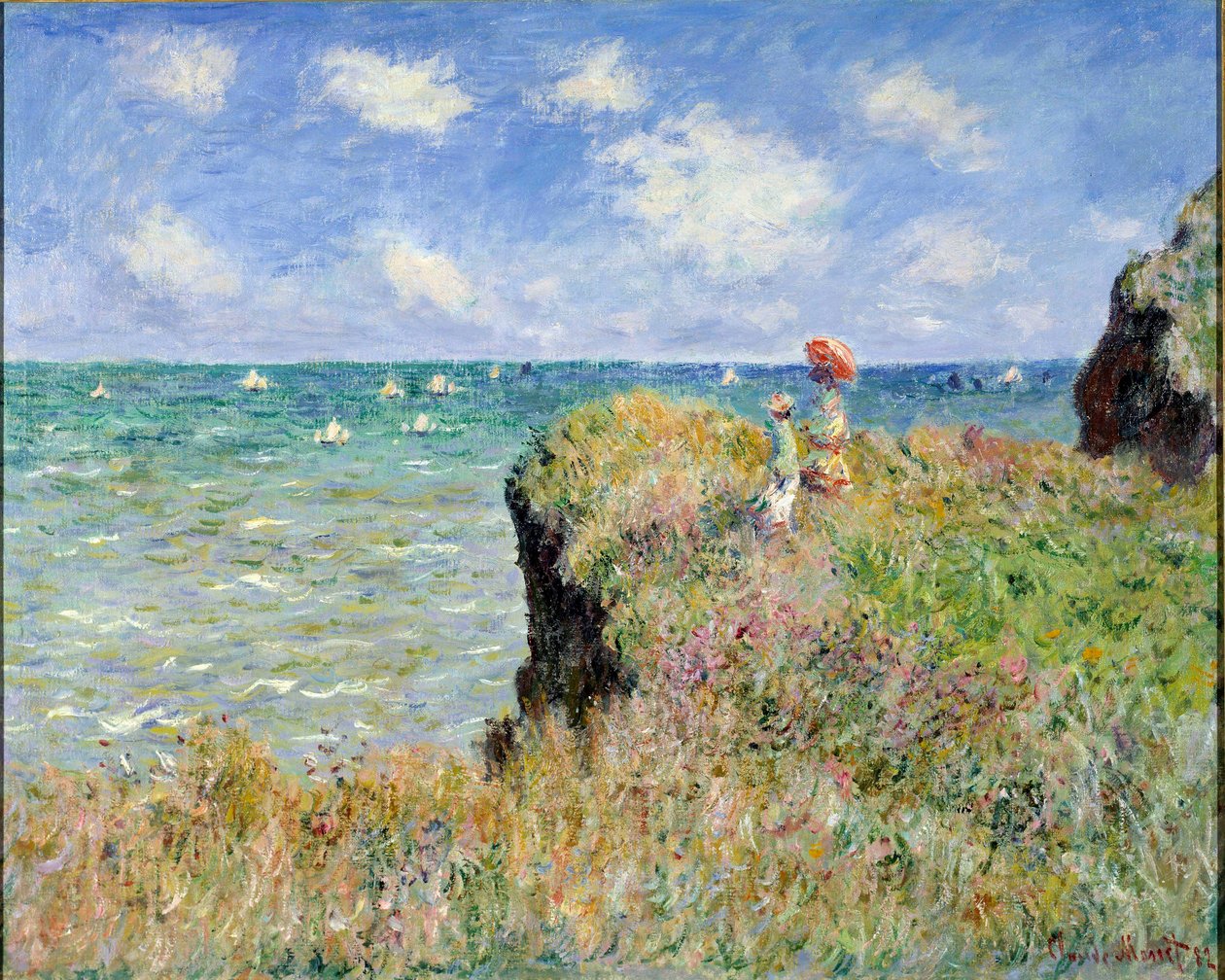 Uçurumun kenarında yürü, Pourville by Claude Monet