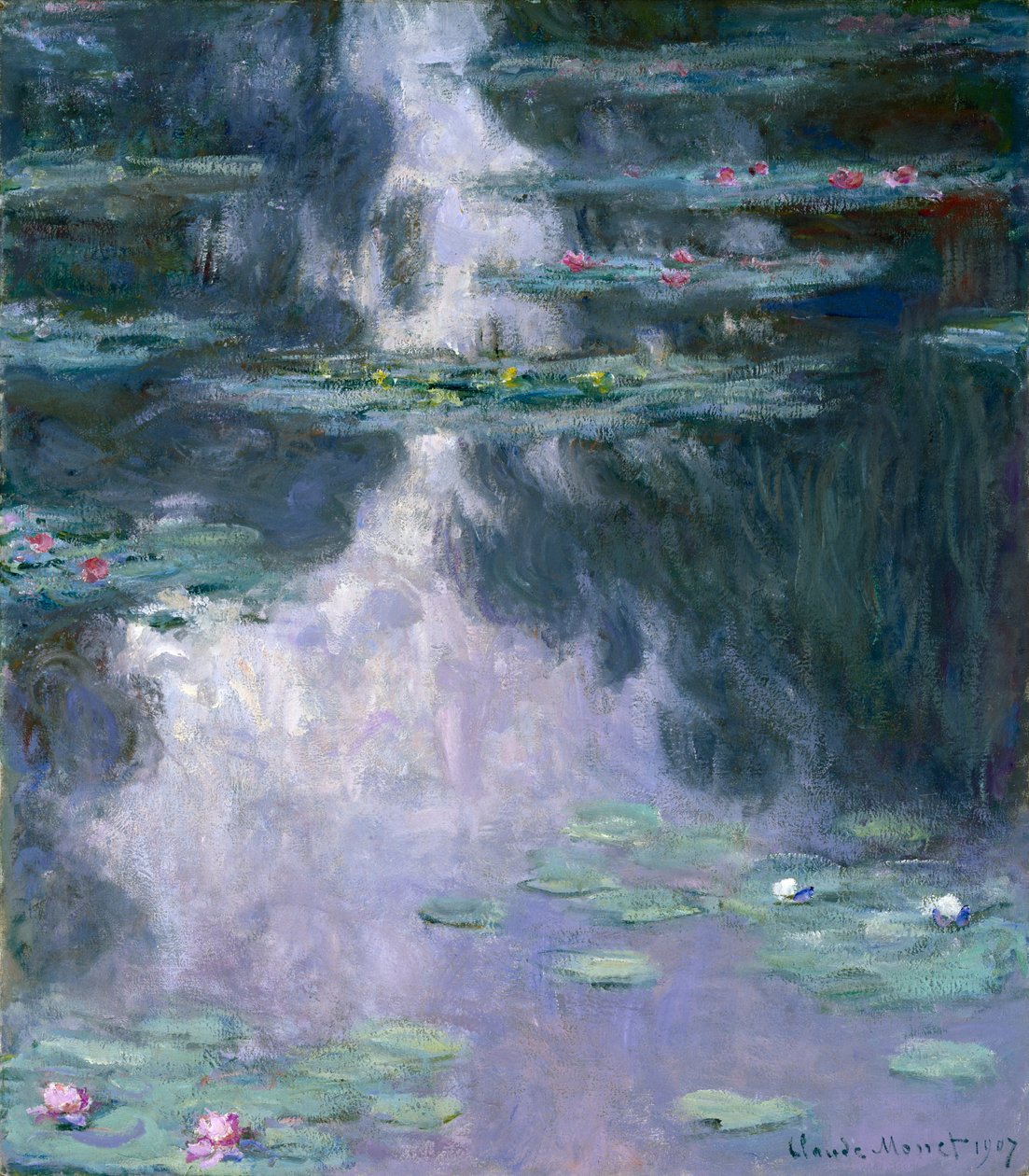 Nilüferler (Nympheas) 1907 (tuval üzerine yağlı boya) by Claude Monet