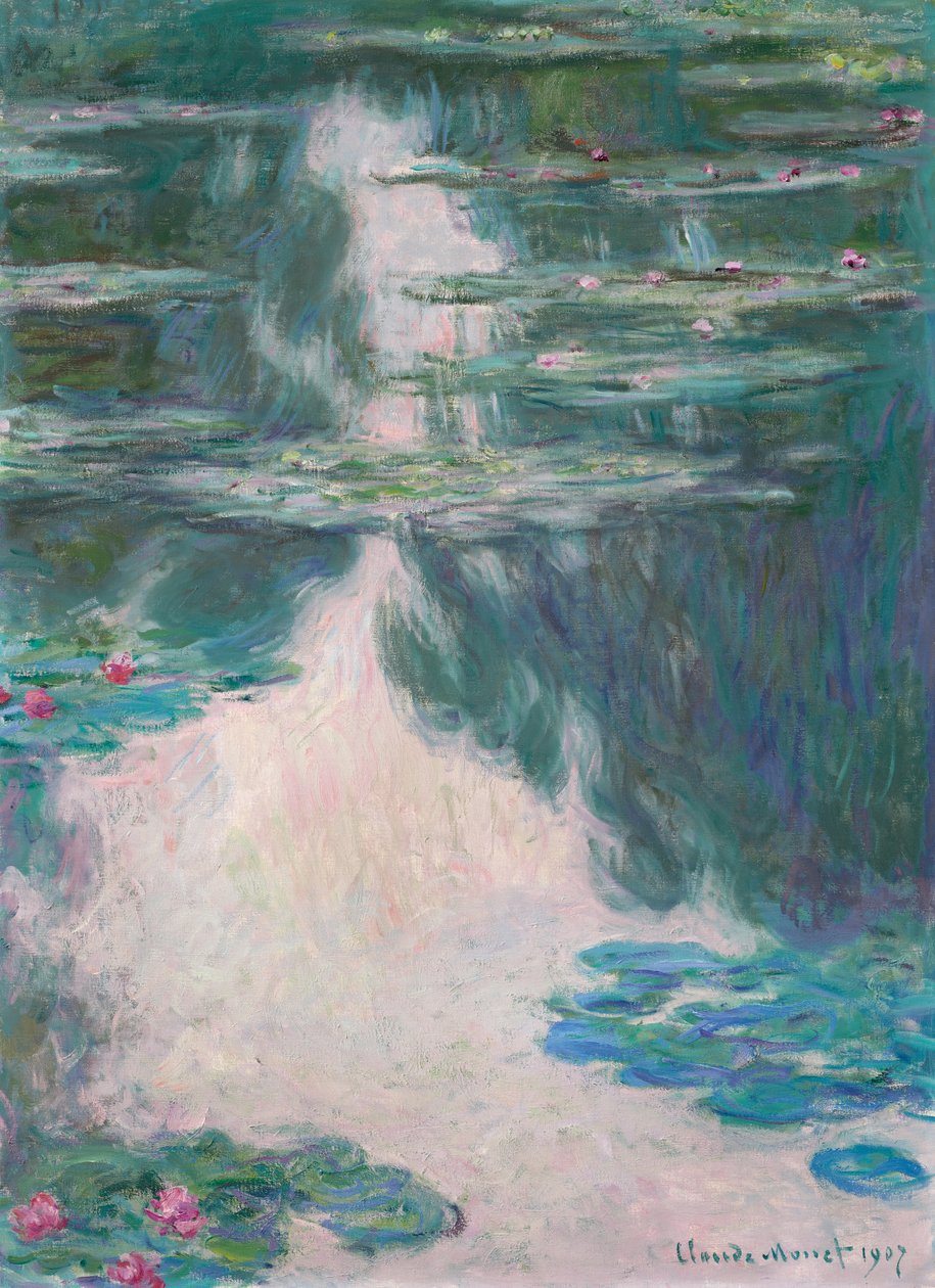 Nilüferler, Gri Hava by Claude Monet