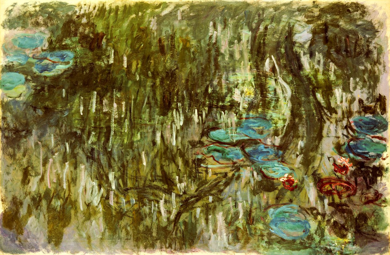 Nilüferler, Yansıyan Söğüt, c.1920 by Claude Monet