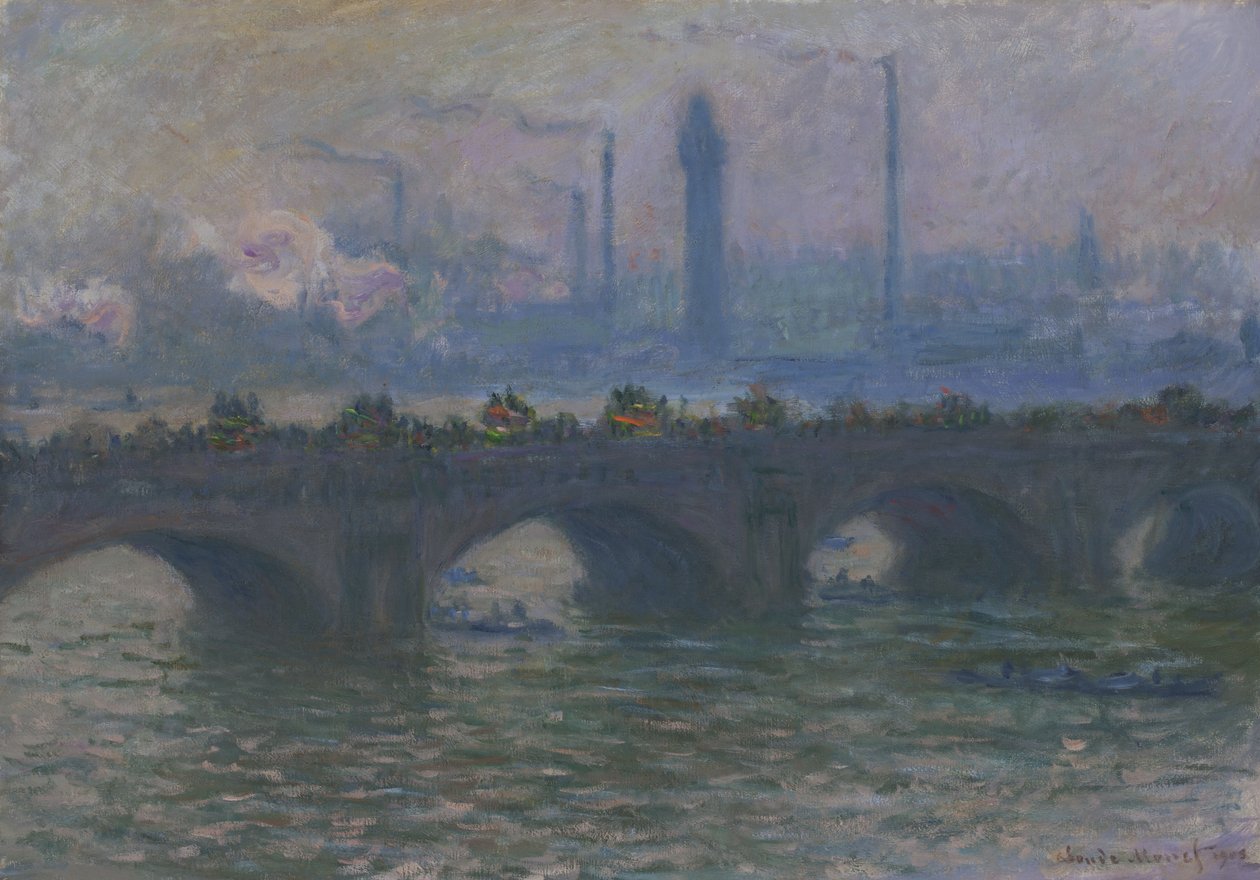Waterloo Köprüsü, 1903 by Claude Monet