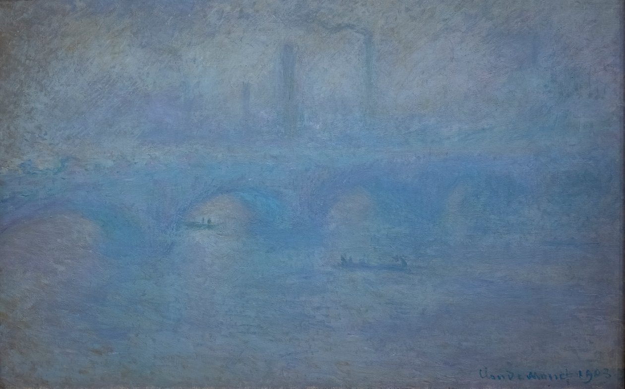 Waterloo Köprüsü. Sisin Etkisi by Claude Monet