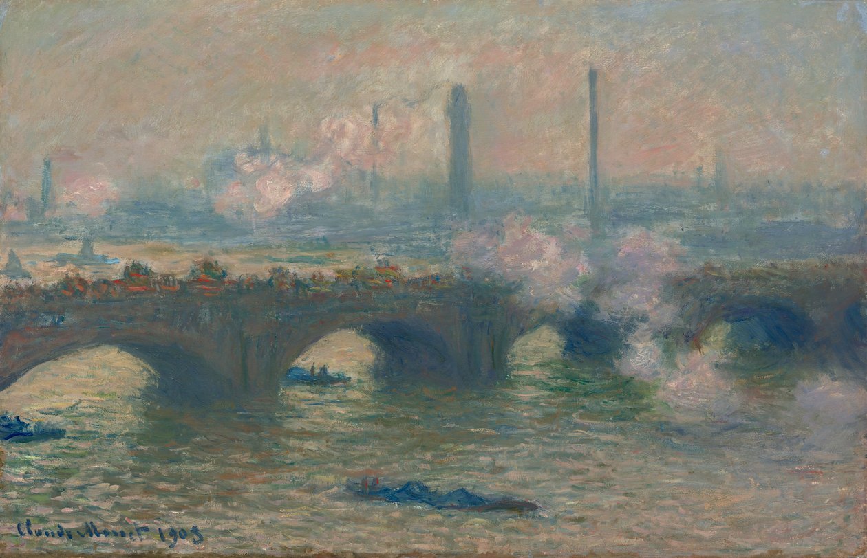Waterloo Köprüsü, Gri Gün, 1903 by Claude Monet
