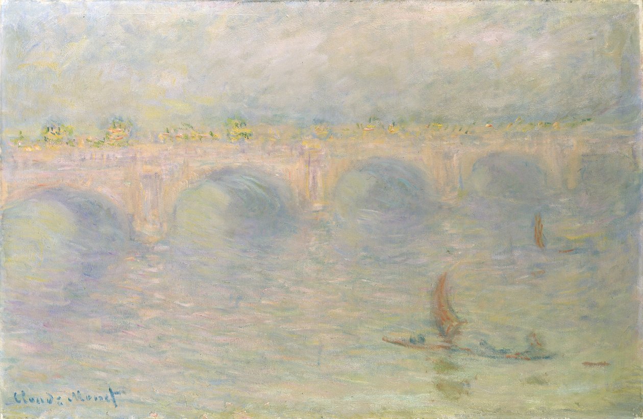 Waterloo Köprüsü, Güneş Işığı Etkisi, 1899-1901 by Claude Monet