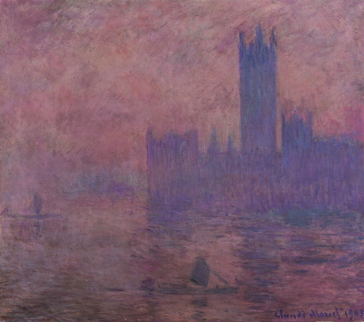 Westminster kulesi by Claude Monet