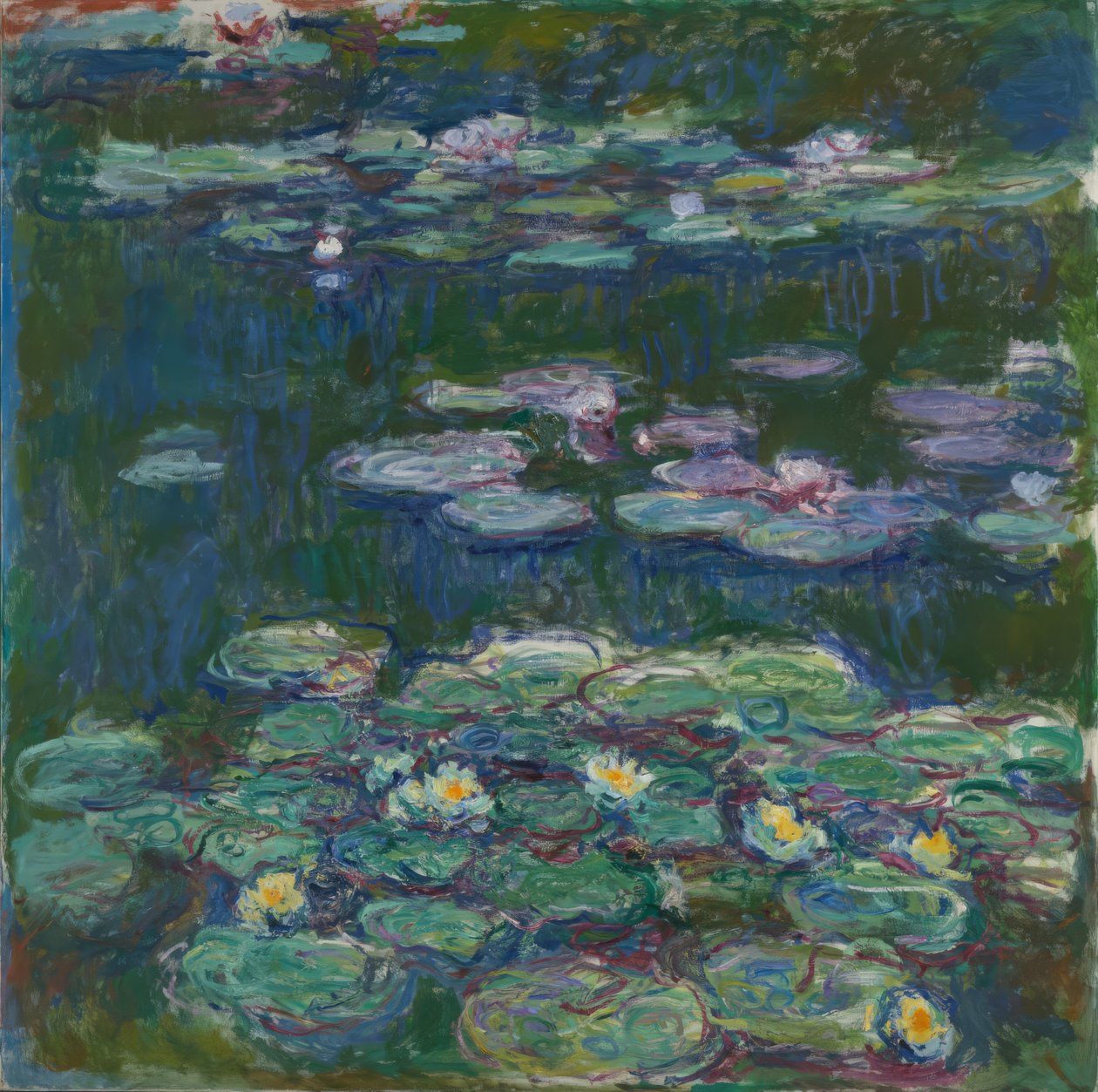 Beyaz ve sarı nilüferler by Claude Monet