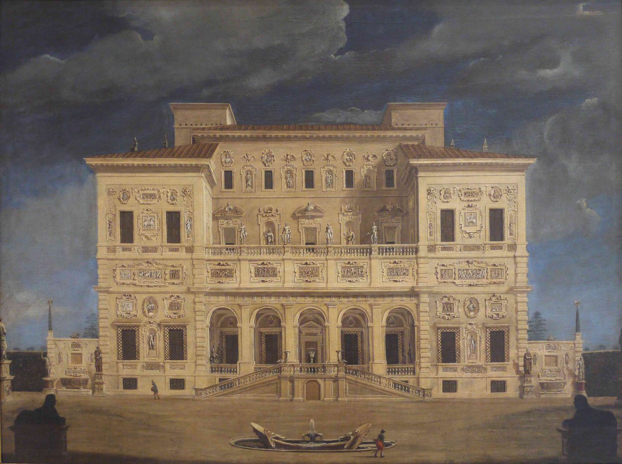 Villa Borghese, Roma, 17. yüzyılın ortası.. by Claude Nattiez