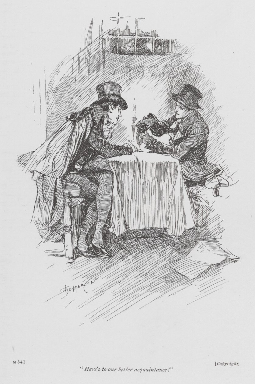 George Borrow tarafından Lavengro için illüstrasyon (taş baskı) by Claude Shepperson