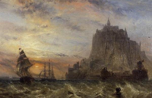 Mont St. Michel, Normandiya by Claude T. Stanfield Moore