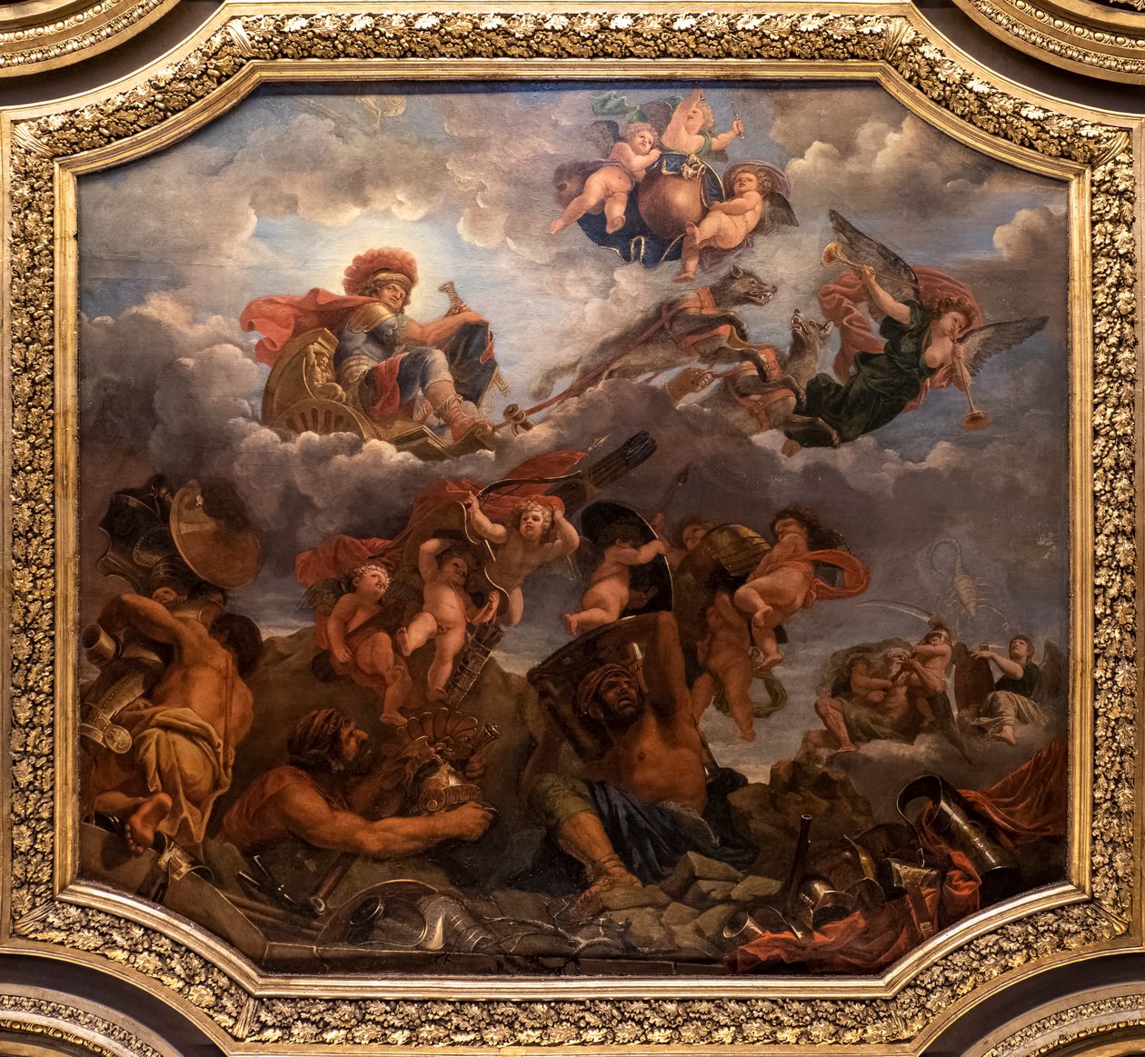 Kurtların Çektiği Arabasında Mars by Claude the Younger Audran